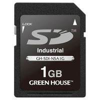 グリーンハウス インダストリアルSDカード　SLC　1GB GH-SDI-NSA1G 1枚（直送品）