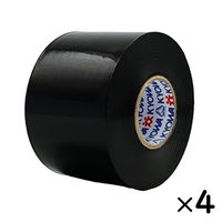 【ビニールテープ】 ミリオン 電気絶縁用ビニルテープ 黒 幅50mm×長さ20m 共和 1セット（4巻入）