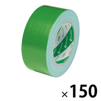 【ガムテープ】 カラー布粘着テープ No.102N 0.30mm厚 ライトグリーン 幅50mm×長さ25m ニチバン 150巻