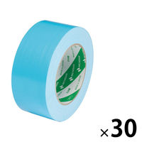 【ガムテープ】 カラー布粘着テープ No.102N 0.30mm厚 ライトブルー 幅50mm×長さ25m ニチバン 30巻