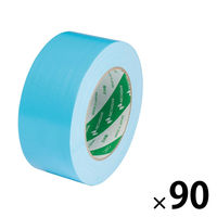 【ガムテープ】 カラー布粘着テープ No.102N 0.30mm厚 ライトブルー 幅50mm×長さ25m ニチバン 90巻