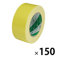 【ガムテープ】 カラー布粘着テープ No.102N 0.30mm厚 黄 幅50mm×長さ25m ニチバン 1セット（150巻入）