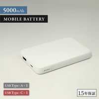 OWLTECH 5000mAhで110g Type-C入出力 モバイルバッテリー OWL-LPB5012