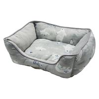 スギモト 冷感クマ柄　スクエアベッド　Ｍ　グレー　ＳＢー１４８　Ｍ　ＧＹ 287816 1個（直送品）