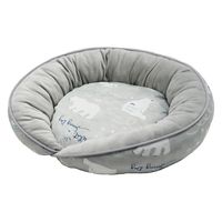 スギモト 冷感クマ柄ベッド　ラウンドベッド　Ｍ　グレー　ＲＢー１０５　Ｍ　ＧＹ 287836 1個（直送品）