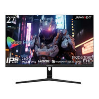 27インチ ワイドゲーミングモニター(1920x1080/IPS/240Hz/DP/HDMIx2/スピーカー) JN-I27FR240-N（直送品）