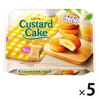 カスタードケーキパーティーパック 5個 ロッテ チョコレート 個包装