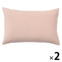 無印良品 消臭機能付 綿パイル まくらカバー 43×63cm ピンク 1セット（2枚） 良品計画