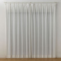 スミノエ DESIGNLIFE レースカーテン ステッチライン ベージュ AS-V2107-280109BE １セット(2枚入)（直送品）