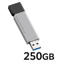 外付けSSD ポータブル USB3.2(Gen1) TypeA 250GB ブラック LMD-ELSPL025U3 エレコム 1個（直送品）