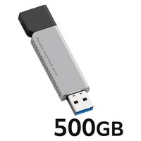 外付けSSD ポータブル USB3.2(Gen1) TypeA 500GB ブラック LMD-ELSPL050U3 エレコム 1個（直送品）