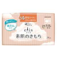 大王製紙 エリス素肌のきもち超スリム（多い昼~ふつうの日用）羽つき 893018 1個（24枚）