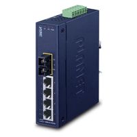 PLANET Technology 産業用ファストイーサネットスイッチングハブシングルモード光ポート付 ISW-511TS15 1台（直送品）