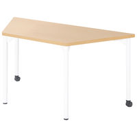 組立設置付】プラス ロンナ会議テーブル幅1500mmミディアムウッド天板