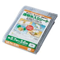 モリリン 透明糸入りシート（間仕切りシート・塩ビ製）2.7m×3.6m TID2736 1枚