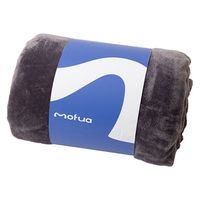 AQUA mofua　プレミアムマイクロファイバー　毛布　ダブル　チャコールグレー 50000368 1枚（直送品）