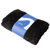 AQUA mofua　プレミアムマイクロファイバー　敷きパッド　Ｑ　ブラック 50010410 1枚（直送品）