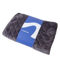 AQUA mofua　プレミアムマイクロファイバー　敷きパッド　Ｑ　チャコールグレー 50010468 1枚（直送品）