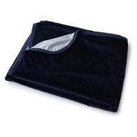 AQUA　mofua　プレミアムマイクロファイバー　あったか防水シーツ　シングル　ダークネイビー50600122　1枚（直送品）