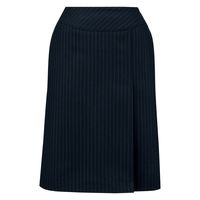 神馬本店 ツインストライププリーツスカート　ネイビー　L E2252A-1-L 1着（直送品）