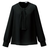 神馬本店 ジョーゼットプルオーバーブラウス　ブラック　11号 SA091B-7-11号 1着（直送品）