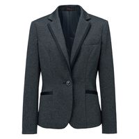 神馬本店 メランジュニットテーラードジャケット ネイビー 19号 SA490J-1-19号 1着（直送品）