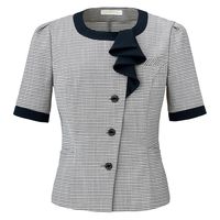 神馬本店 ツイードボーダーサマージャケット　グレー　17号 SN72L-2-17号 1着（直送品）