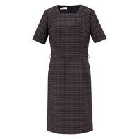 神馬本店 ツイーディピンチェックワンピース　ボルドー　15号 WN70W-3-15号 1着（直送品）