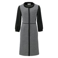 神馬本店 エコシックツイードワンピース グレー 15号 WN80W-2-15号 1着（直送品）