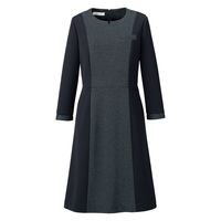 神馬本店 メランジュニットワンピース　ネイビー　15号 WN90W-1-15号 1着（直送品）