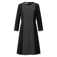 神馬本店 メランジュニットワンピース　ブラック　11号 WN90W-7-11号 1着（直送品）