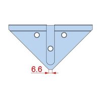 日東工器 マルチワーカー用補用刃物 PMW-24ヨウ ポンチ45ド コ-ナ-ノッチAssy (54788) 1個（直送品）