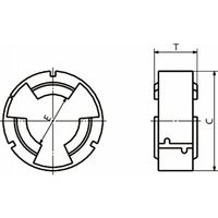 鍋屋バイテック会社 カップリング|ジョーマックス インシアタイプ用スパイダ LS090/LS095/LSS095ーSPDRSET 1個（直送品）