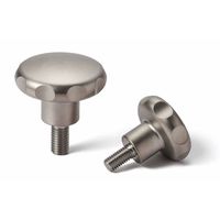 鍋屋バイテック会社 ステンレスハンドノブ(おねじ) KEHMS KEHMSー60ーM12ー40 1個（直送品）