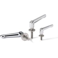 クランプレバー 長穴用座金組み込みタイプ(おねじ・オールステンレス製) LDMSーLWPーNI LDMSー8ー25ーLWP25ーNI 1個（直送品）