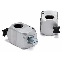 角度調整・固定部品|ボールジョイント(めねじ2つ穴)・丸パイプ取りつけ DFKWFーPB DFKWFー60ーM6ーPBー42.7 1個（直送品）