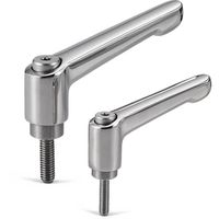 鍋屋バイテック会社 クランプレバー(おねじ・オールステンレス製) LDMSーNIーHP LDMSー4ー20ーNIーHP 1個（直送品）