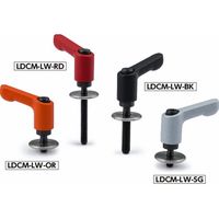 鍋屋バイテック ミニクランプレバー 平座金組み込みタイプ（おねじ） LDCM-LW LDCM-6-32-LW20