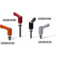 ミニクランプレバー ばね座金組み込みタイプ(おねじ・ステンレス製) LDCMSーW LDCMSー5ー32ーWーRD 1セット(2個)（直送品）
