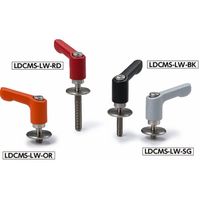 ミニクランプレバー 平座金組み込みタイプ(おねじ・ステンレス製) LDCMSーLW LDCMSー5ー40ーLW20ーSG 1セット(2個)（直送品）