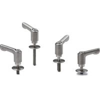 ミニクランプレバー 平座金組み込みタイプ(おねじ・オールステンレス製) LDCMSーLWーNI LDCMSー5ー40ーLW20ーNI 1個（直送品）