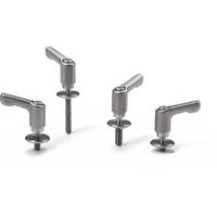 ミニクランプレバー 長穴用座金組み込みタイプ(おねじ・オールステンレス製) LDCMSーLWPーNI LDCMSー6ー40ーLWP20ーNI（直送品）