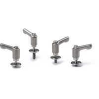 ミニクランプレバー 長穴用座金組み込みタイプ(おねじ・オールステンレス製) LDCMSーLWPーAS LDCMSー6ー50ーLWP20ーAS（直送品）