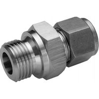 ニューVーLok継手|ハーフユニオン(G:ISO平行おねじ) VUWHー□FーFJS VUWHー6BFーFJSーV 1セット(3個)（直送品）