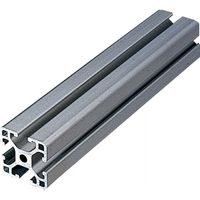 アルミ構造材(item Line6)|30×30ストラットプロファイル6 軽量型 L6ーSPL3030N L6-SPL3030N 1個（直送品）