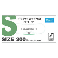 TSC TSCプラスチック手袋 Sサイズ 200枚入り/10箱 42670081 1ケース(10箱入り)（直送品）