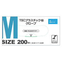 TSC TSCプラスチック手袋 Mサイズ 200枚入り/10箱 42670082 1ケース(10箱入り)（直送品）