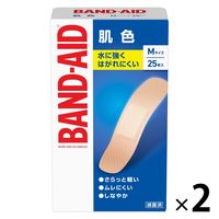 【アウトレット】【Goエシカル】バンドエイド 肌色 Mサイズ 25枚 2個