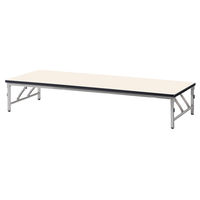 【軒先渡し】ニシキ工業 折り畳み座卓テーブル 幅1800×奥行750×高さ330mm　 アイボリー AZL-S1875S-IV 1台（直送品）