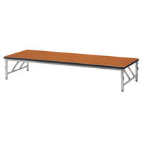 【軒先渡し】ニシキ工業 折り畳み座卓テーブル 幅1800×奥行750×高さ330mm　 チーク AZL-S1875S-TK 1台（直送品）